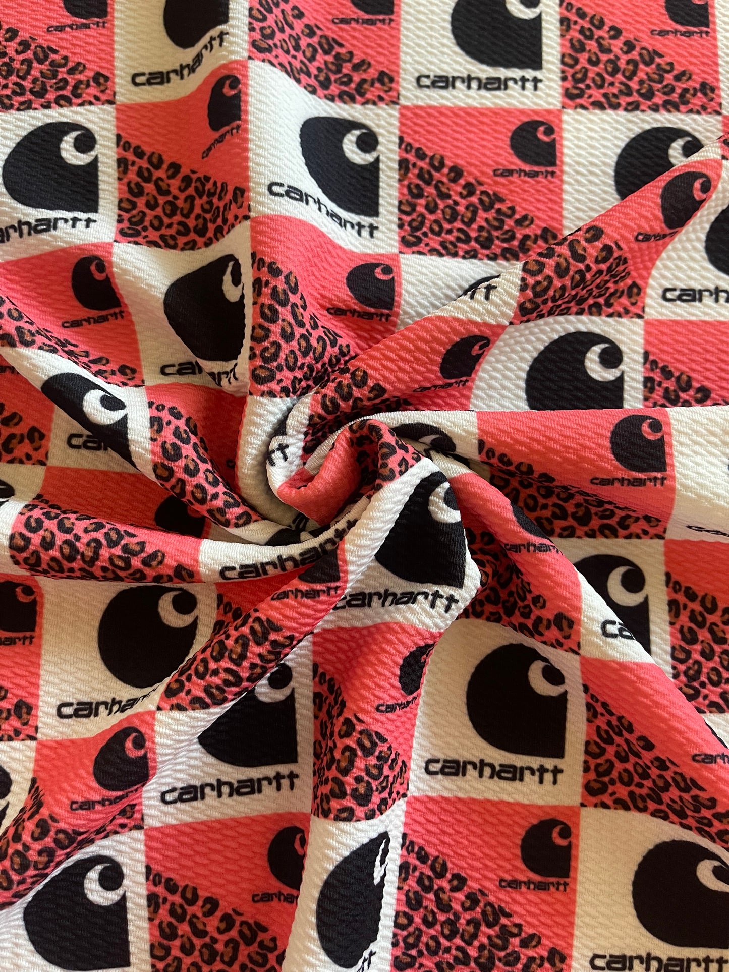 Pink cheetah carheart
