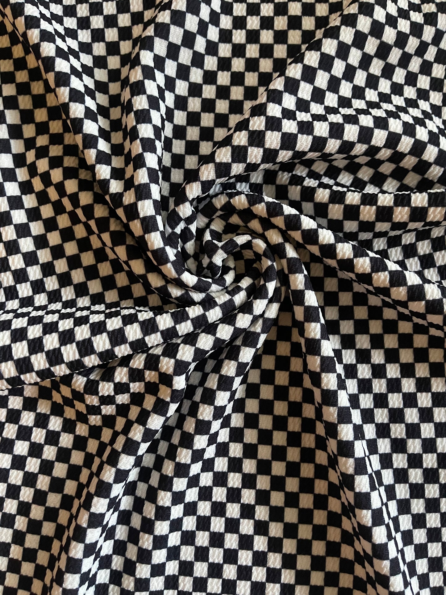 Black and white checkered