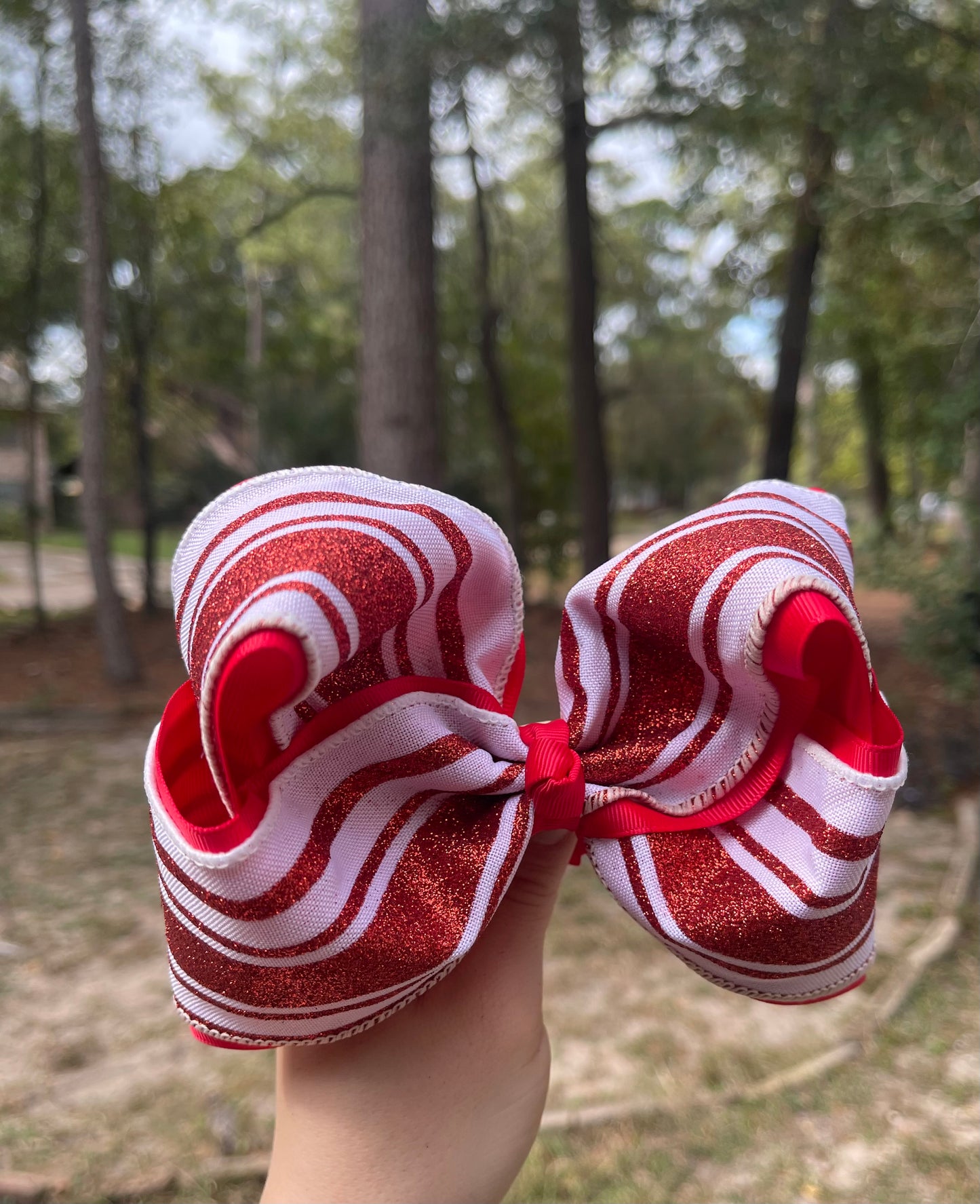 Stacked Christmas ribbon