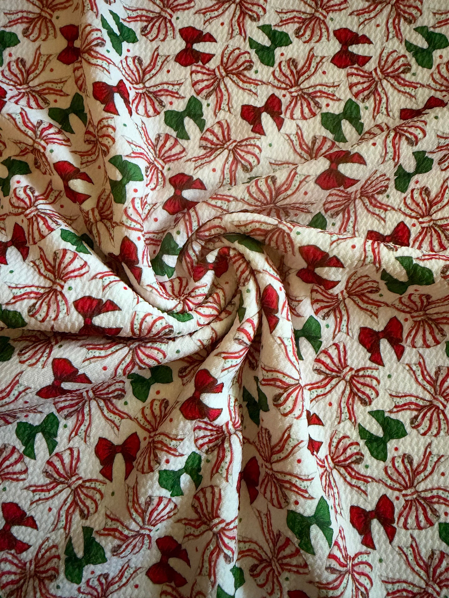 Christmas bow print