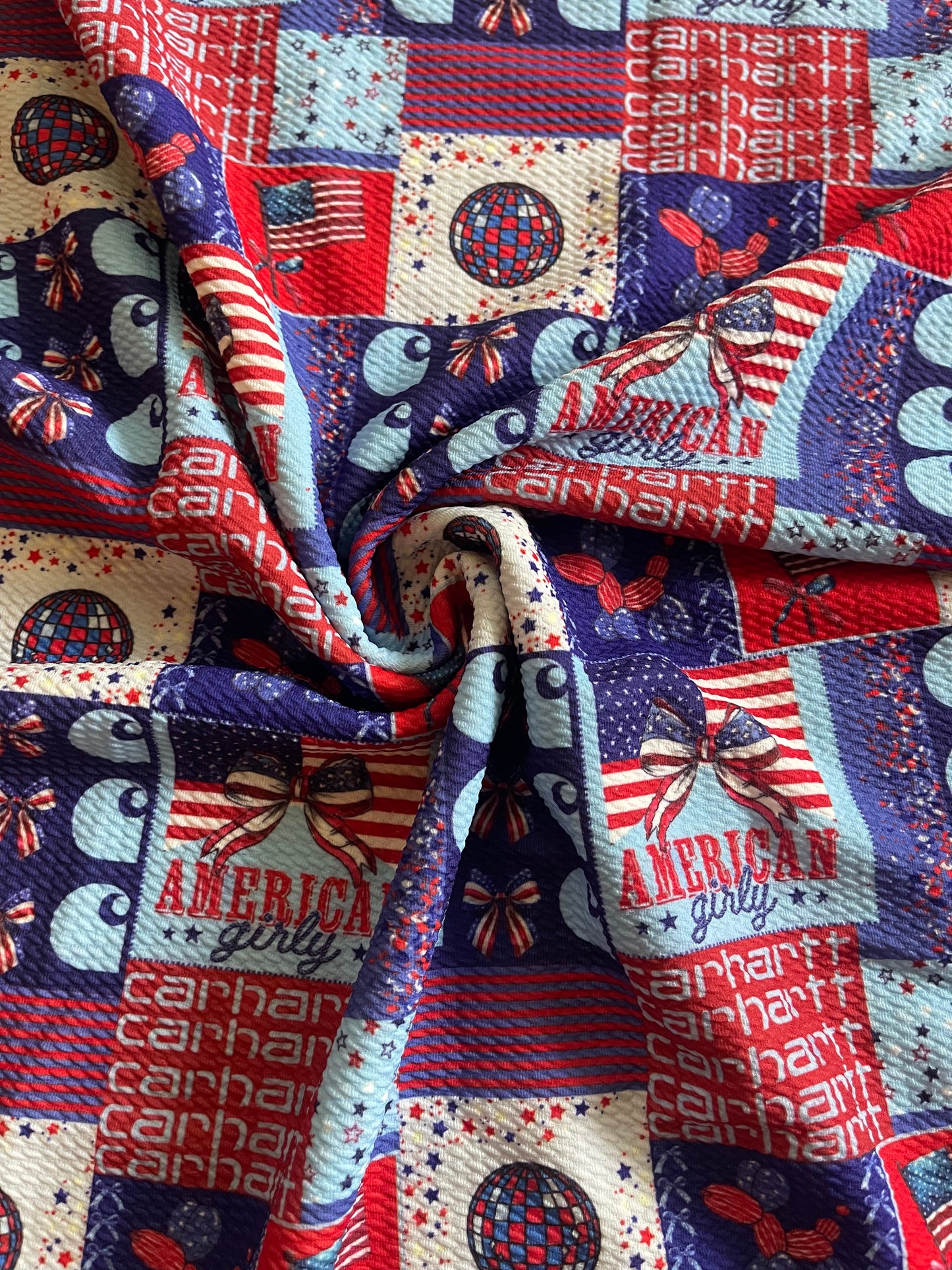 Inspired red white and blue