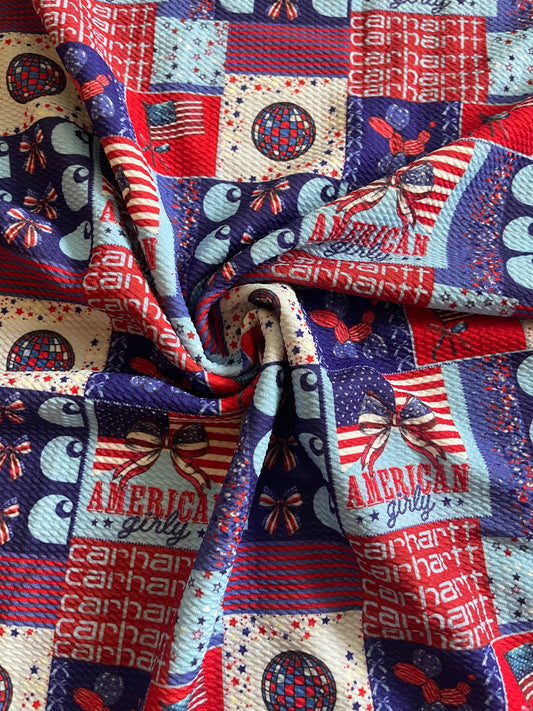 Inspired red white and blue