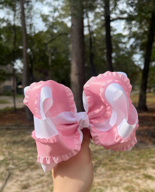 Stacked ruffled ribbon
