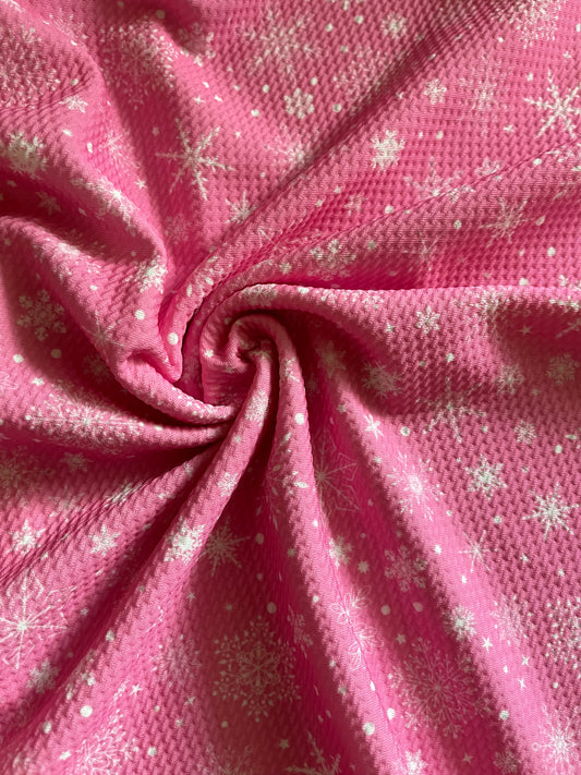 Pink snowflakes