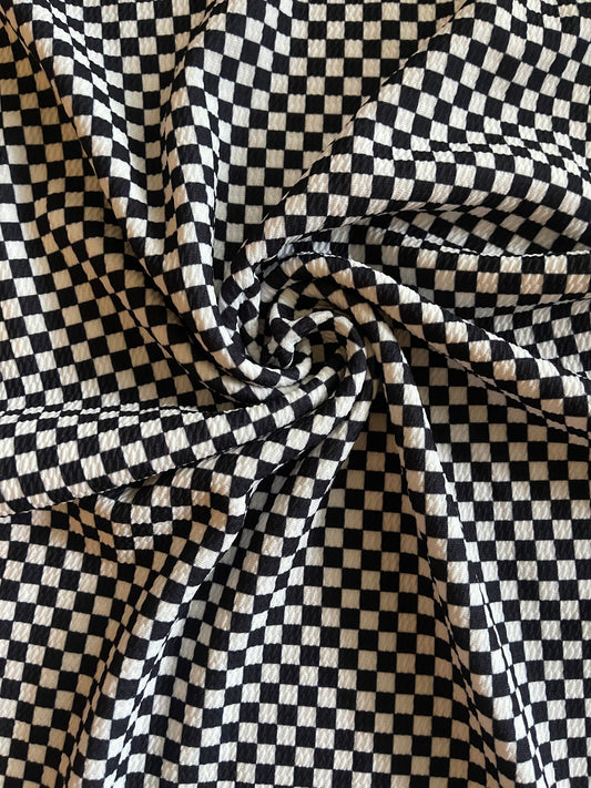 Black and white checkered