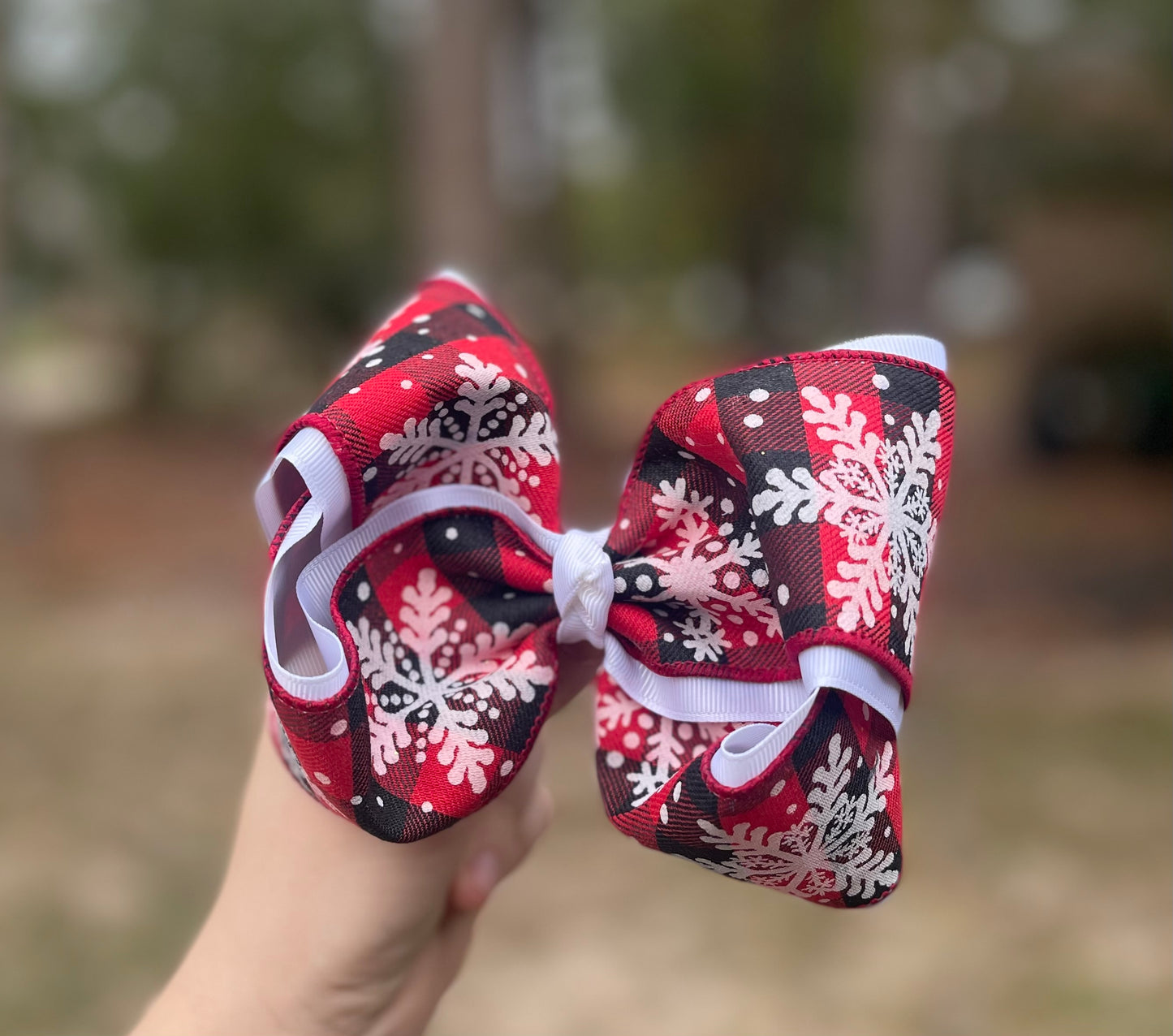 Stacked Christmas ribbon