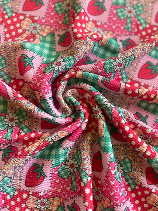 Strawberry patchwork
